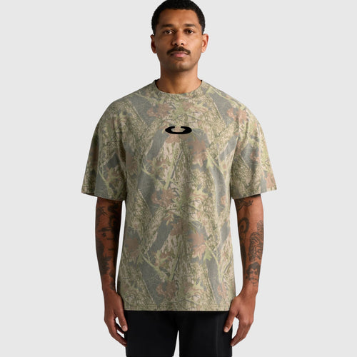 Horseshoe Heavyweight Faded Tee | Camo Black
