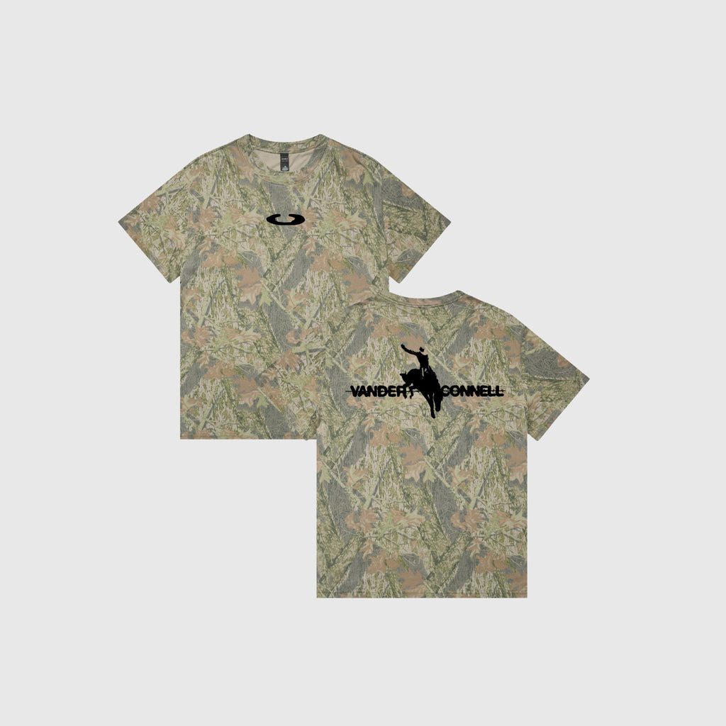 Horseshoe Heavyweight Faded Tee | Camo Black